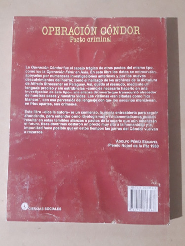 Operacion Cóndor De Stella Calloni Usado (Usado)
