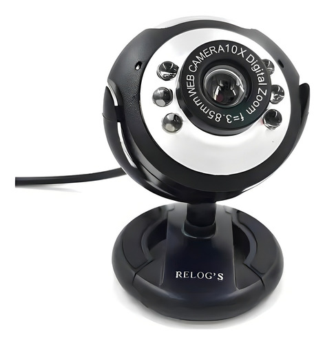 Webcam Relog's Rk-720p: Imagem Clara Em Alta Definição Preto (Usado)