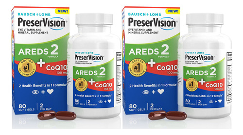 160cap Vitamina /p Ojos Y Corazón Areds-2 Coq10 Preservision