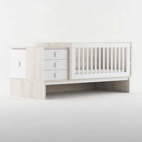 Cuna Funcional Bebe Conver Valenziana Muebles + Colchon