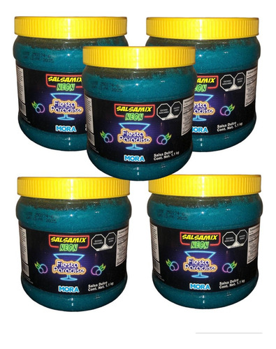 Salsa Mix Neon Mora Azul 9.9kg Escarchar Michelada Coctel