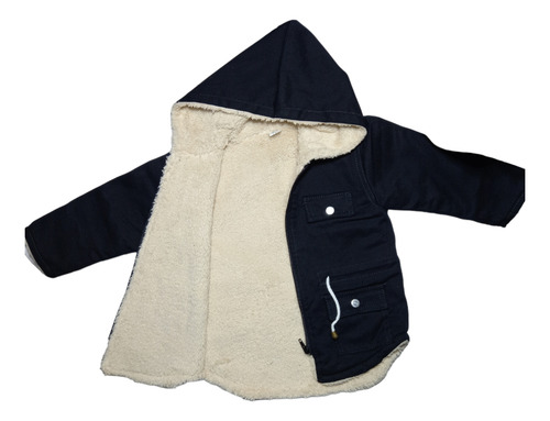 Campera Bebe/a Parka Con Peluche De Gabardina, Ig Nilde.baby