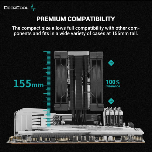 Deepcool Ak400 Zero Dark Plus Disipador De Aire Para Cpu ...
