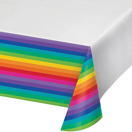 Mantel De Plástico Con Diseño De Arco Iris