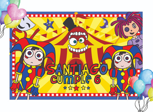 Lona The Amazing Digital Circus 120x80cm Personalizada