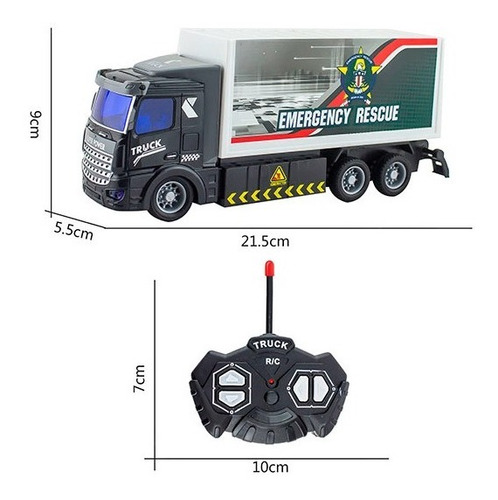 Camion Grua Auxilio Transporte Radio Control Remoto Esc 1:48