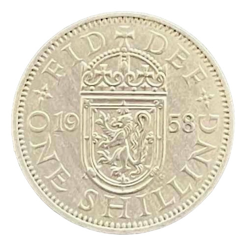 Inglaterra - 1 Shilling - Año 1958 - Km #905 - Escocia