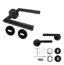 Comprar Manijas Picaportes Alum Inoxidable 304. Paris Negrox2