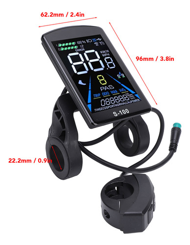 Painel Lcd De Bicicleta De Montanha, Display Elétrico 24v 36