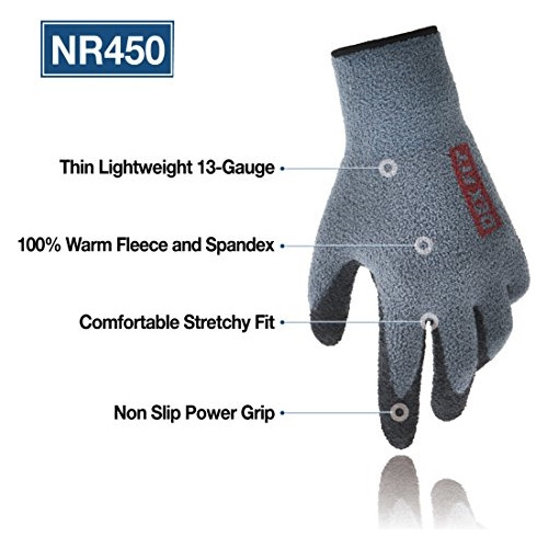 Guantes De Trabajo De Construcción De Color Gris