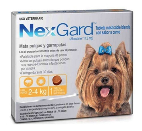 Nexgard Tableta Antipulgas 2 A 4 Kilos