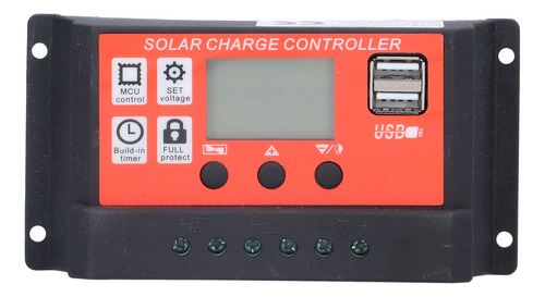 Controlador De Carga Solar 40a 12v 24v Pwm Batería 6 Etapas