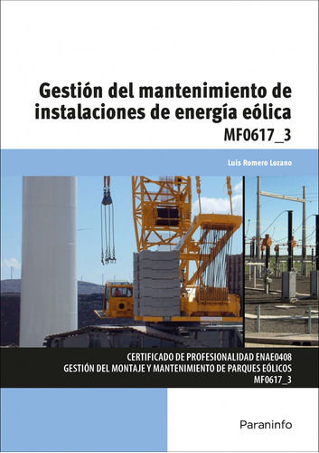Gestion Mantenimiento Instalaciones Energia Eolica - Romero 