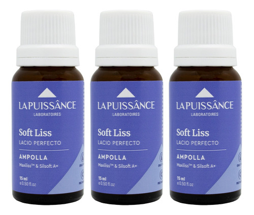 La Puissance Soft Liss Kit X3 Ampollas Lacio Alisado 15ml