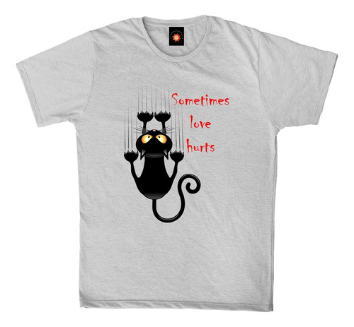Remera Estampada Varios Diseños Gatito Amoroso Dolor