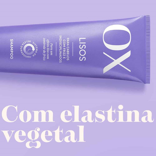 Kit 3 Shampoo Lisos 200ml - Ox