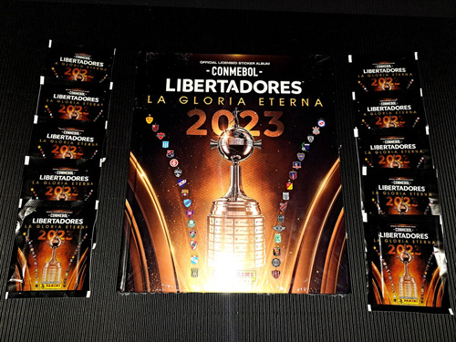 Álbum Tapa Dura Conmebol Libertadores + 10 Sobres 2023