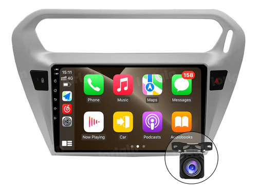 Estéreo Multimedia Android Carplay Auto Para Peugeot 301 13-