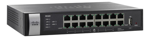 Router Cisco RV Series RV325 negro y plata