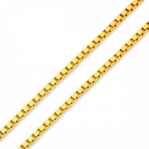 Corrente Feminina Fininha 60 Cm Ouro 18k Veneziana