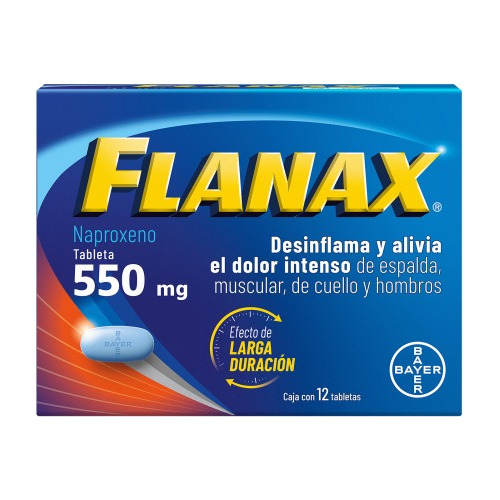 Flanax 550 Mg Caja 12 Tabletas