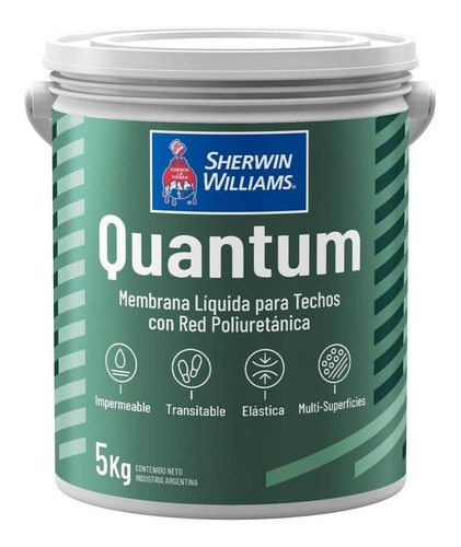 Quantum Membrana Liquida Sherwin Williams X 5 Kg Color Blanco