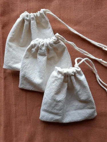 Bolsa De Tela Lienzo Con Cordon Pack Por 20 Unidades MercadoLibre