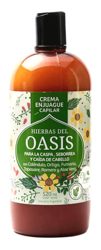 Acondicionador Caspa Saborrea Caida Vegano Oasis -  520 Ml