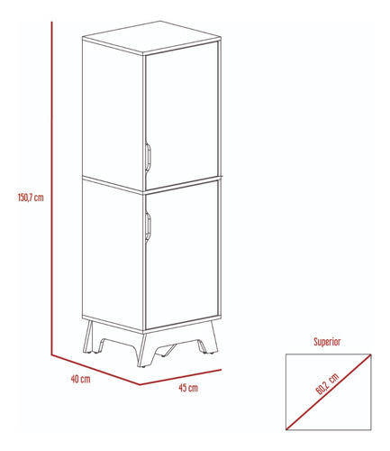 Mueble Microondas Bajo + Alacena De Cocina 2p - Duna/blanco