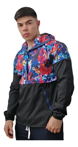 Chaqueta Sponsaix  Canguro Nebulosa Para Hombre