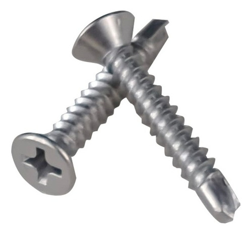 Parafuso Inox 4,2 X 25mm Cabeça Chata Brocante - 500 Pçs