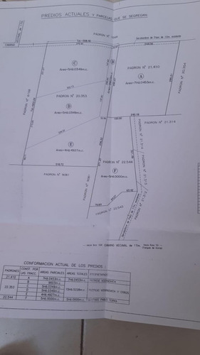 Venta Chacra En Medellin Chico (camino Que Une Al Ruta 104 Con La Boya Petrolera- Ref: 5505