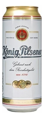 Cerveza Importada König Pilsener Lata 500 Ml. Alemania