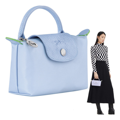 Romántico Y Elegante Mini Clutch Violeta Claro Longchamp