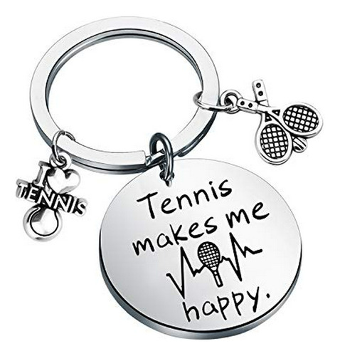 Fustyle Tennis Makes Me Happy Llavero Joyas De Tenis Regalos