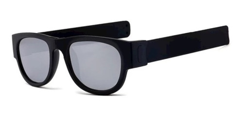 Gafas De Sol Plegables - Negro/plata