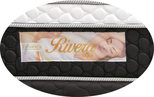 Imagen 2 de 8 de Sommier Deseo´s 1 Pza 88x188x28 Rivera D33 Eps C/eurotopd33