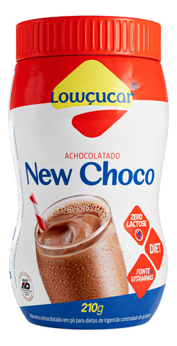 Achocolatado Diet sem Lactose New Choco 210g