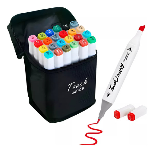 Livro Colorir Bobbie Goods + Kit 24 Canetas Coloridas Artes Rosa