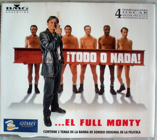 Full Monthy - Todo O Nada - Soundtrack Cd Maxi 3 Tracks