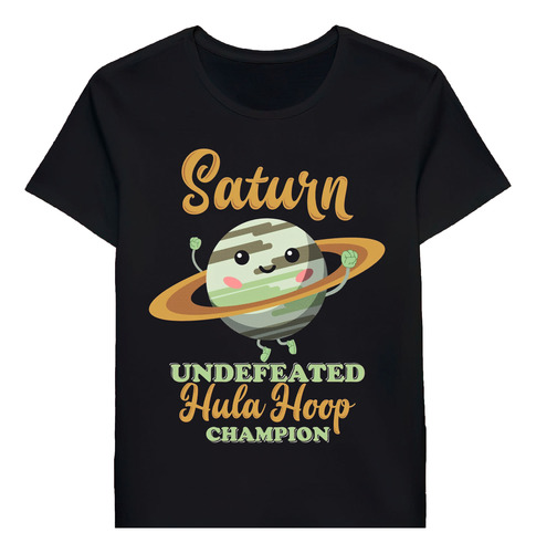 Remera Saturn Undefeated Hula Hoop Champion Funny P 38412974