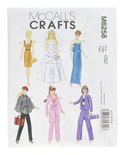 Mccall 's Patterns 11 Pulgadas De Ropa Para Muñeca