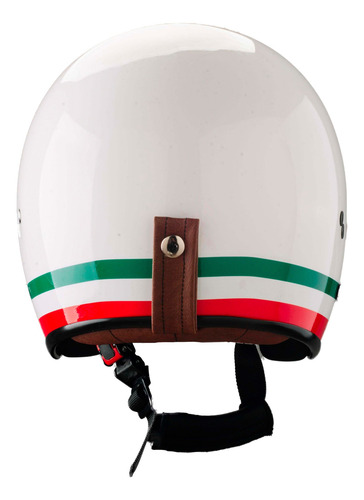 Imagen 2 de 3 de Casco Para Moto Abierto Vertigo Vintage Italy Talle M
