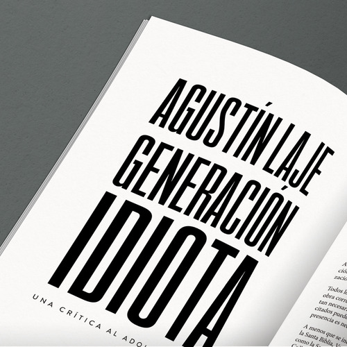 Imagen 4 de 8 de Libro Generación Idiota: Una Crítica Al Adolescentrismo - Agustín Laje - Hojas Del Sur