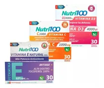 Comprar Combo  Vitamina C Nutri100 + Vitamina D3 +  Vitamina E