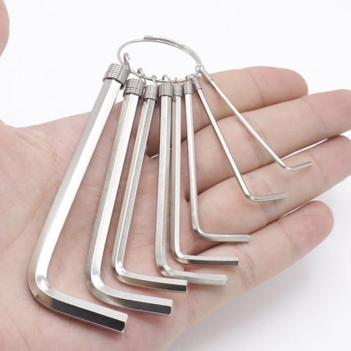 Juego De Llaves Allen Plata Marca X Modelo Y 0.059-0.236 In