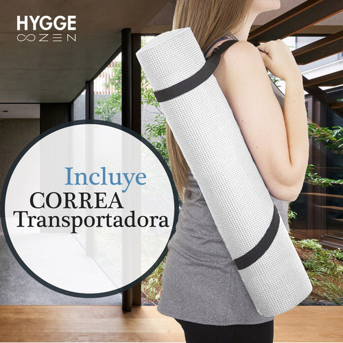 Imagen 6 de 10 de Kit Yoga Mat Colchoneta Pvc 6mm C/correa + Cinturón +2 Tacos
