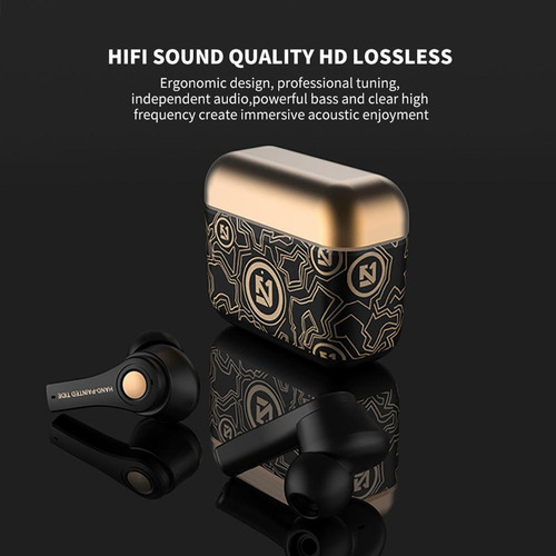 2 Auriculares Inalámbricos Auténticos, Auriculares Negro