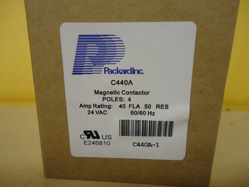 Packard C440a 40 Amp 24 Vac 4-pole Definite Purpose Cont Yyn