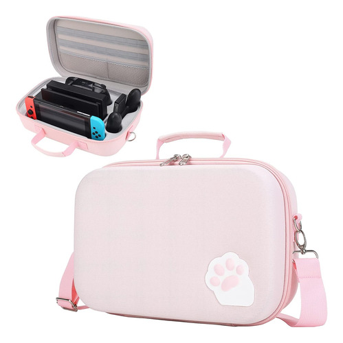 Estuche Para Transporte De Nintendo Switch , Pemalin . Rosa